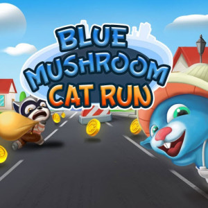 Blue Mushroom Cat Run