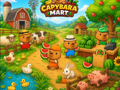 Capybara Mart background