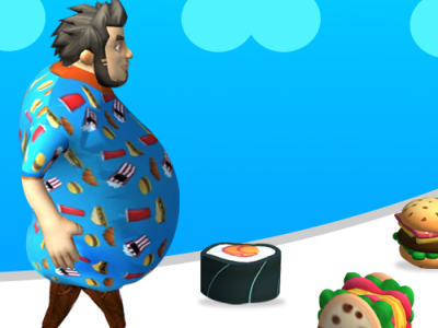 Fat Race 3D background