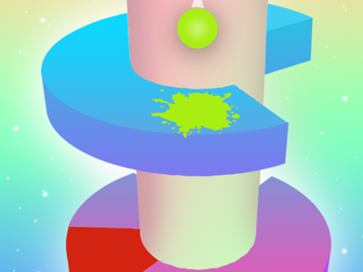 3D Helix Jump Ball background