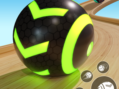 Racing Ball 3D background