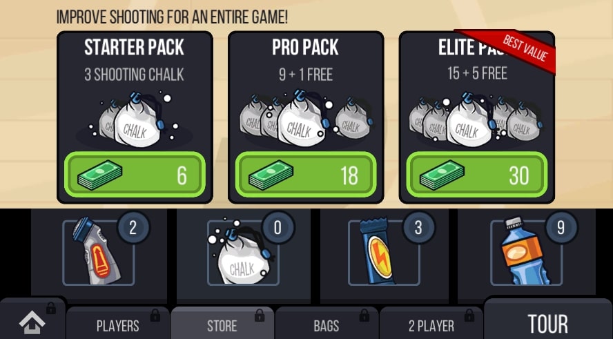 Don't forget to visit the shop to buy the necessary items for your players during the Dunk Clash game at slopeio.org
