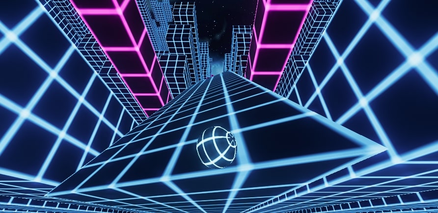 Endless running ball in Xlope 3 game at Slopeio.org